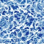 Diffusion pool liner showcasing a modern mosaic pattern with deep blue tones, providing a sleek and contemporary look for residential pools.