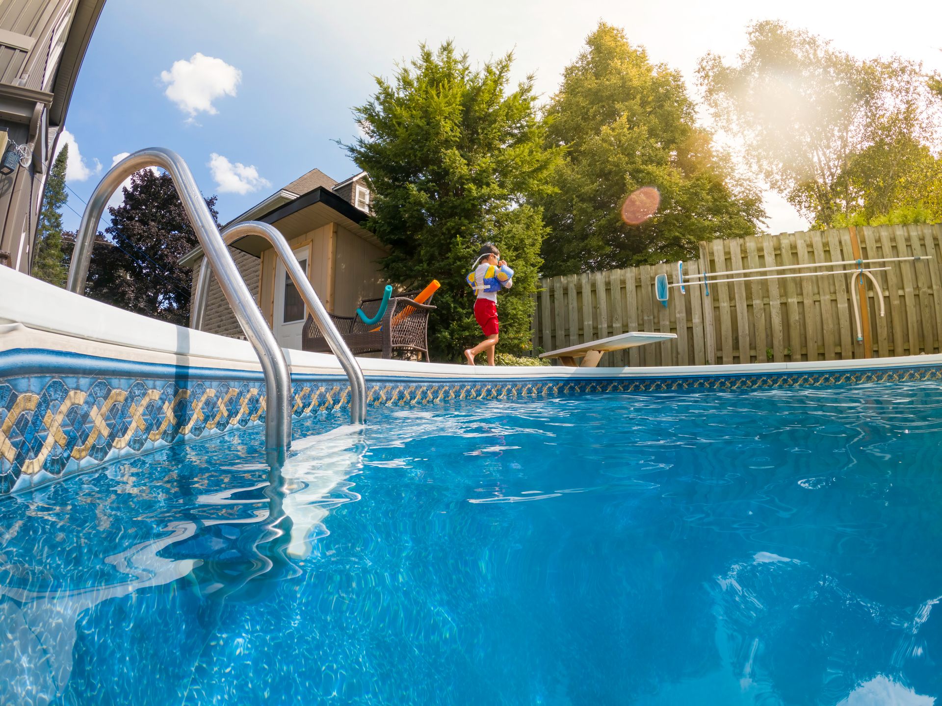 Professional pool opening services in Waterloo, Ontario.